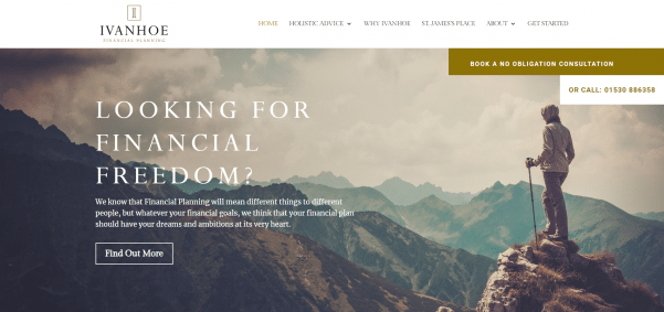 Ivanhoe Financial Web Design